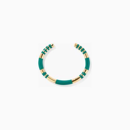 Aurelie Biderman Emerald Positano Bangle